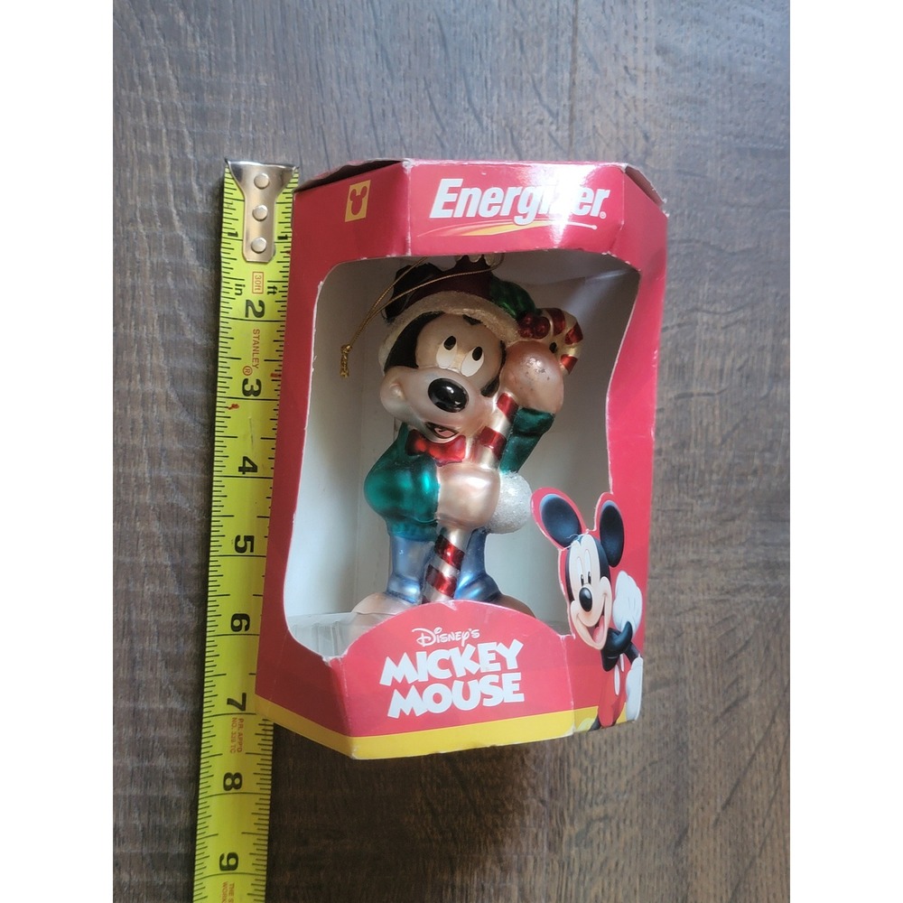 Disney Mickey Mouse Energizer Ornament European Style‎ Glass Christmas